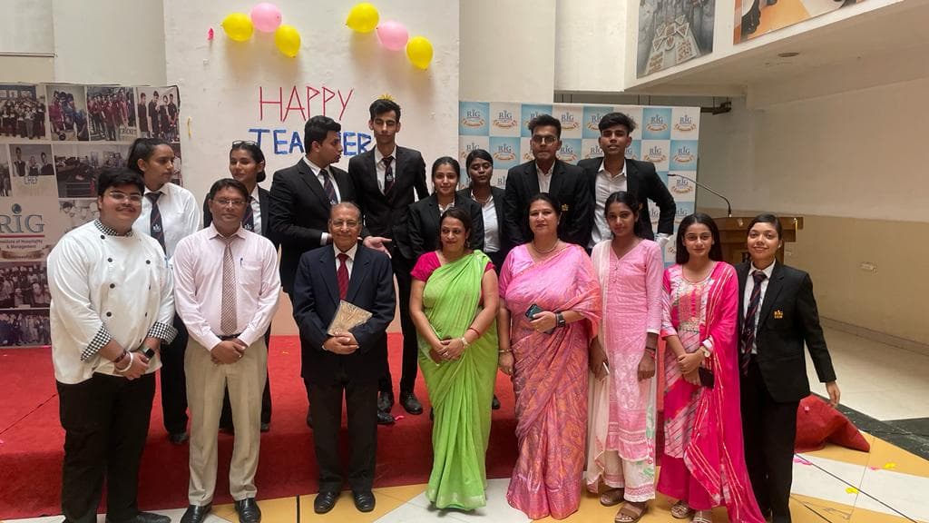 RIG Institute of Hospitality and Management Greater Noida Teacher's Day photo 10